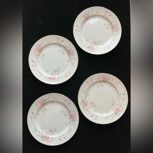 HALSEY 👑 (4) Fine China  Bread 🥖 & Butter 🧈 Plates 💕